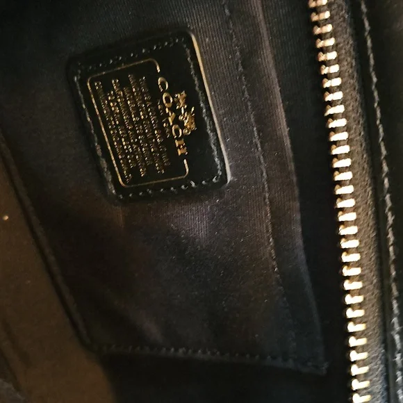 Coach Blake Crossbody Bag Metallic Snake Embossed Bronze Leather Gold Hdwr NWT - Picture 15 of 16